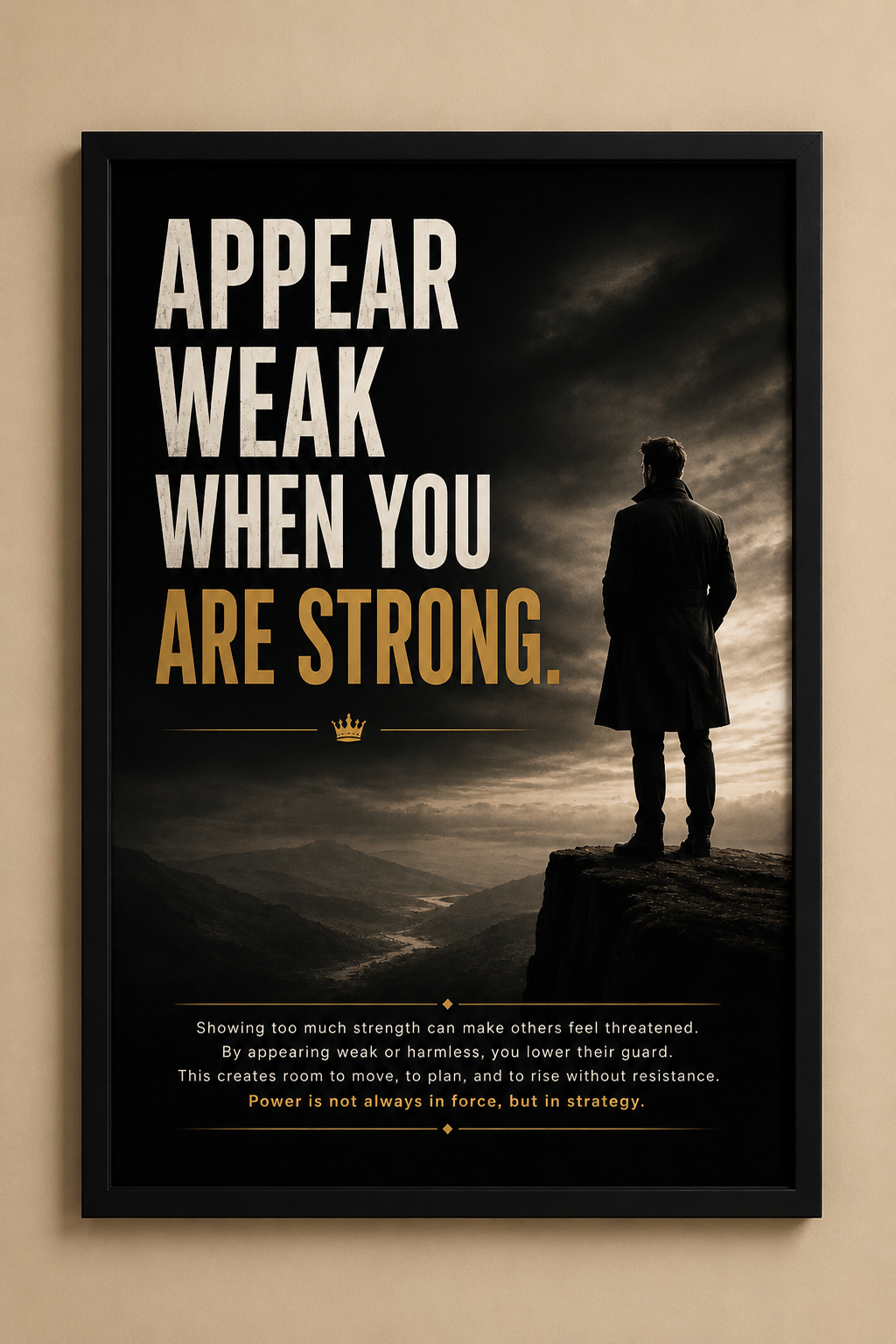 Appear Weak When You Are Strong